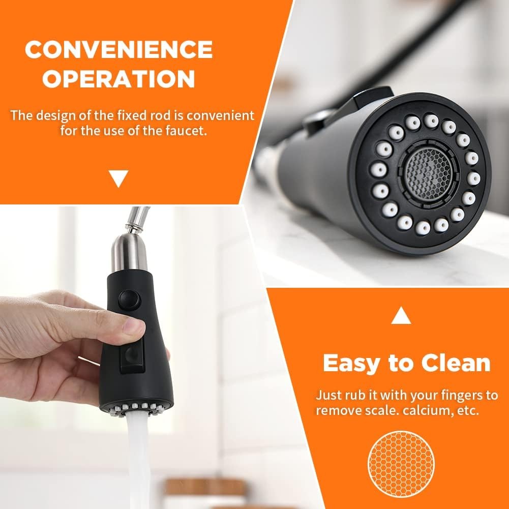 Black Kitchen Faucets with Pull Down Sprayer Kitchen Sink Faucet with Pull