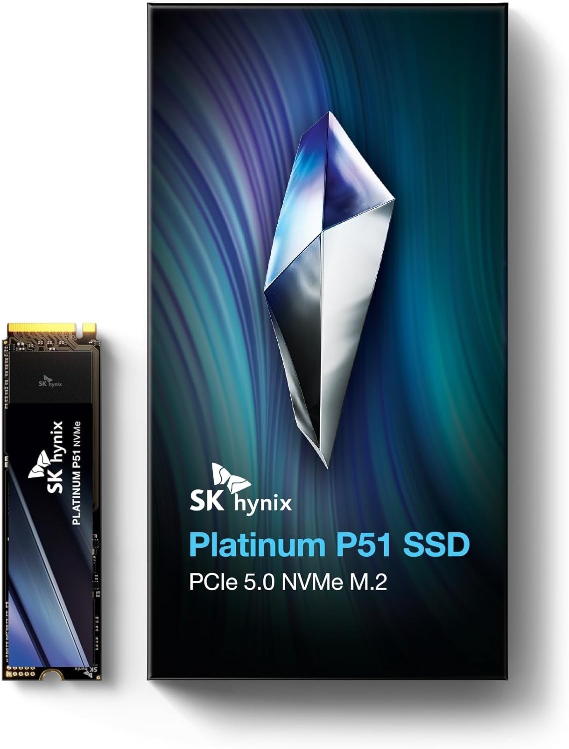 SK hynix Platinum P51 1TB PCIe Gen5 NVMe M.2 2280 Internal SSD I Up to 14,700...
