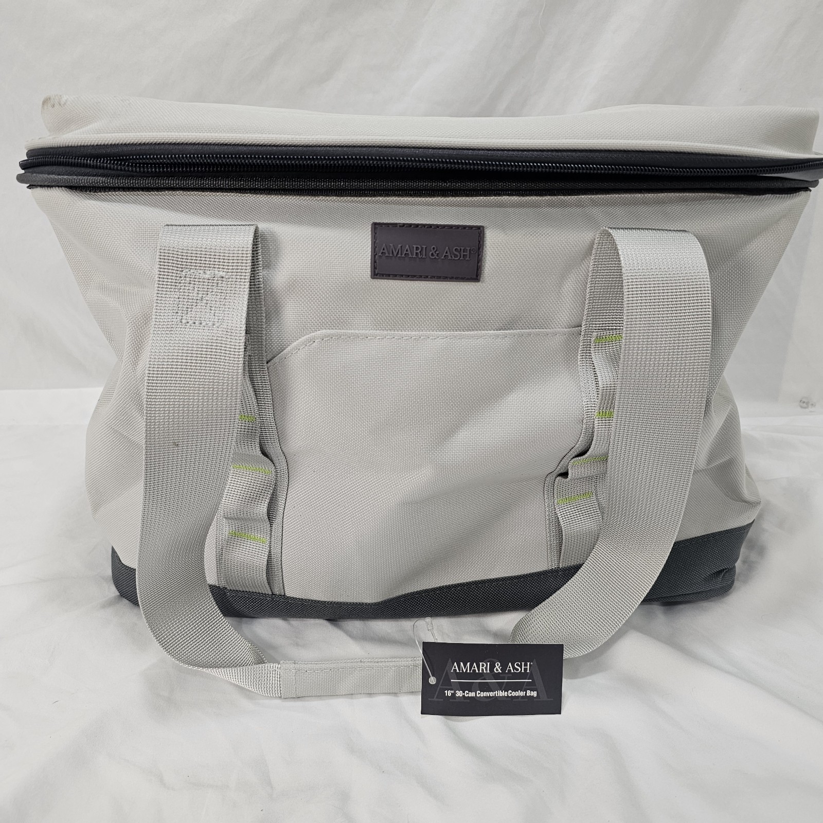 Amari & Ash 30 Can Convertible Insulated Cooler Bag Tote Gray NWT