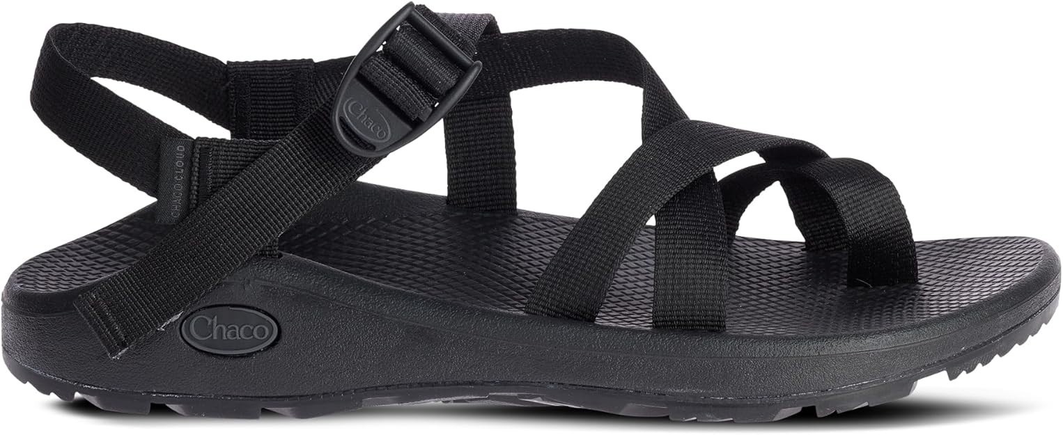 Chaco Men's Zcloud 2 Sport Sandal Adjustable Strap Cushioned Solid Black Size 9