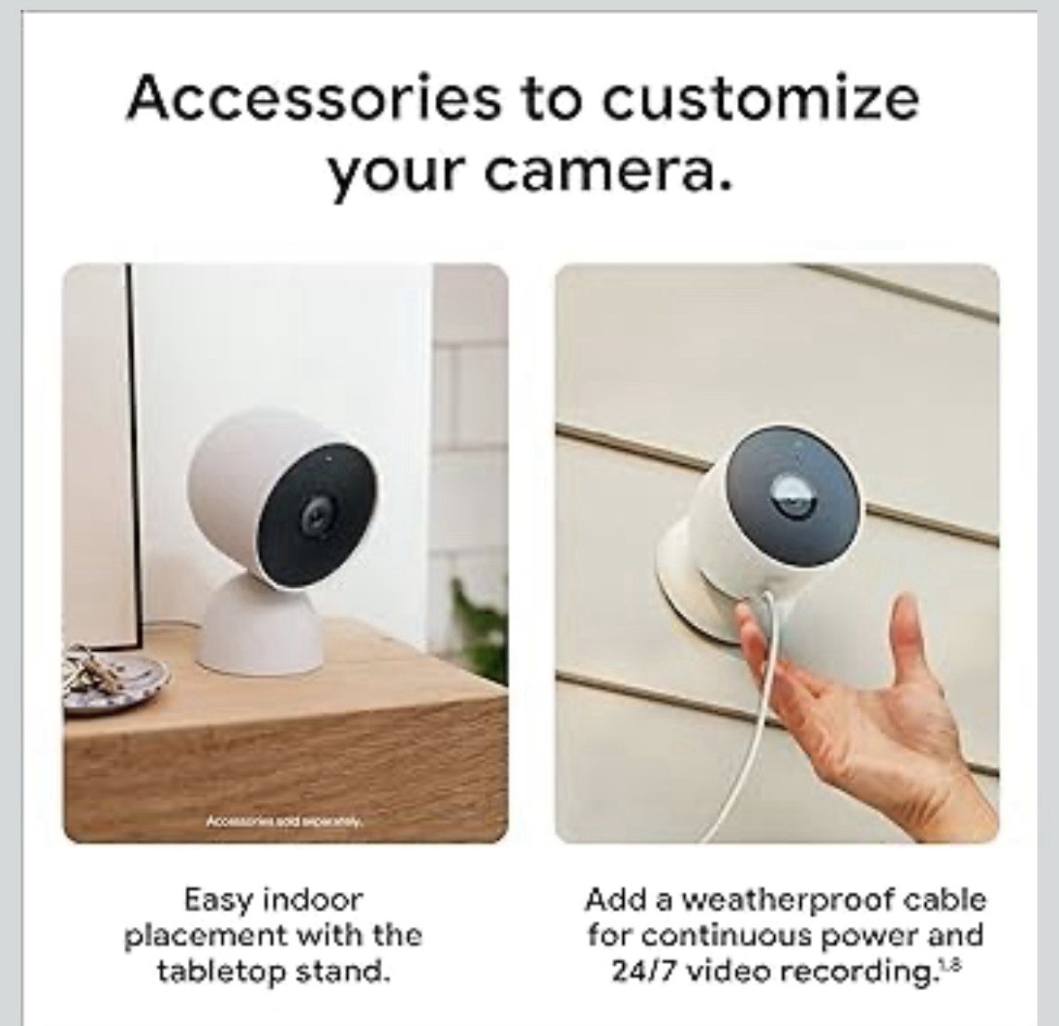 Google Nest Cam 2 Pack Wireless IP Security Camera White GA01894-US