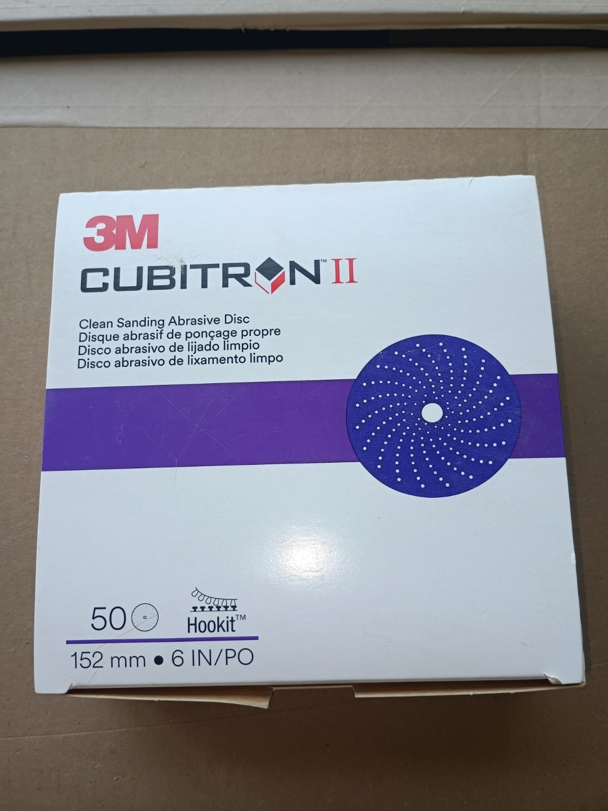 3M 31482 CUBITRON II HOOKIT 6" INCH CLEAN SANDING ABRASIVE (50) DISCS 240+ GRIT