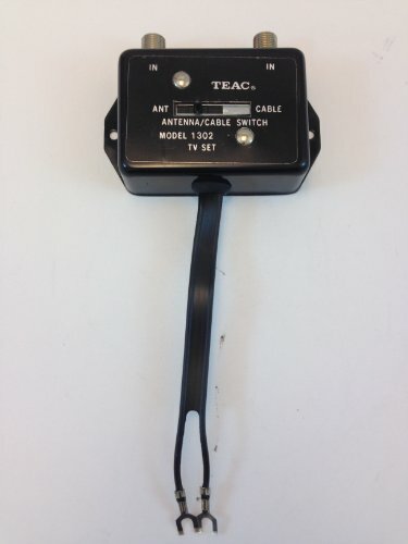 TEAC A-B ANTENNA SWITCH, 300 OHM TWIN LEAD TO TWO 75 OHM "F" FEMALE CONNECTORS