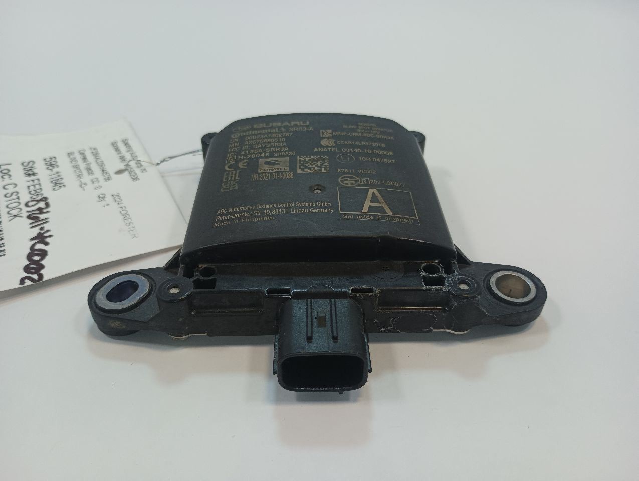 87611-VC002 Rear Passenger Right Radar Unit from 2024 Subaru Forester 12428615