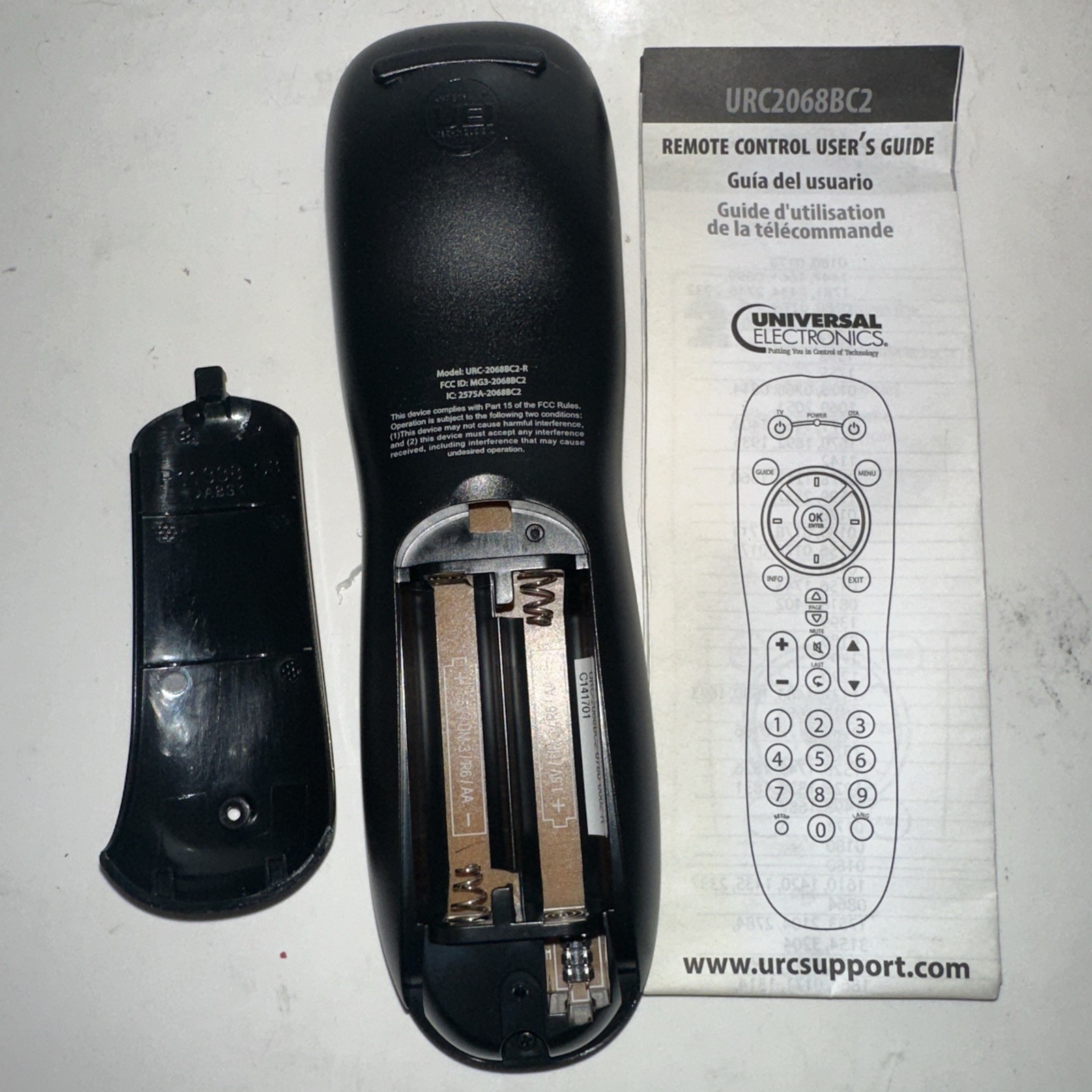 Suddenlink Universal Remote Control Pulse RF Remote URC-2068BC2-R