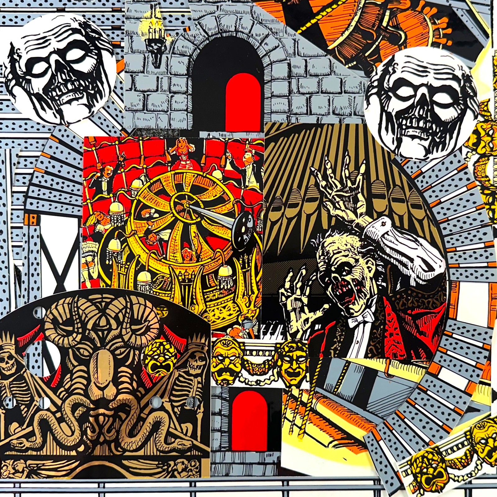 Data East Phantom of the Opera Pinball Machine Decal Target Set NOS ORIGINAL