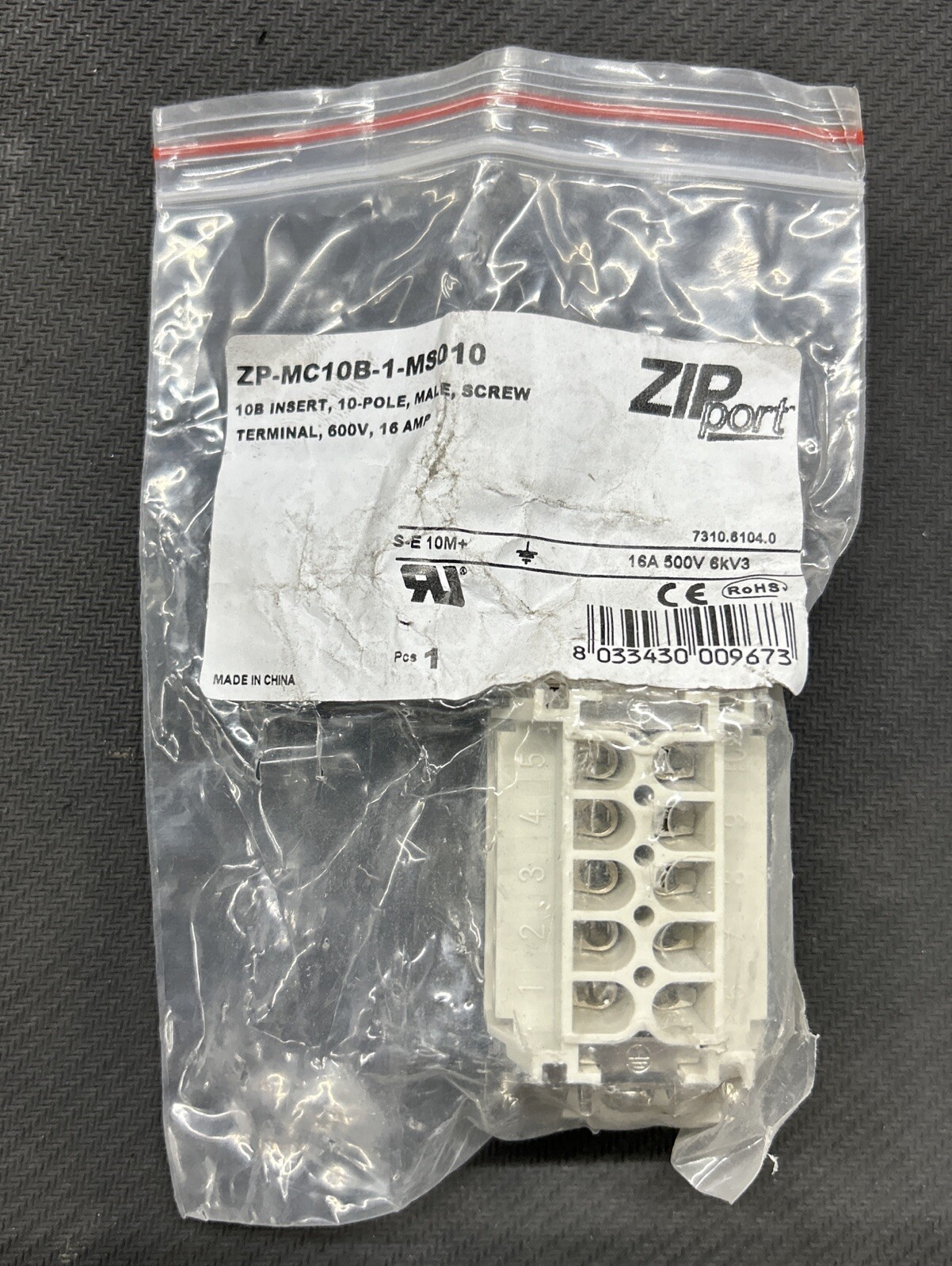 AUTOMATION DIRECT  ZIP Port ZP-MC10B-1-MS010 /  New 01270