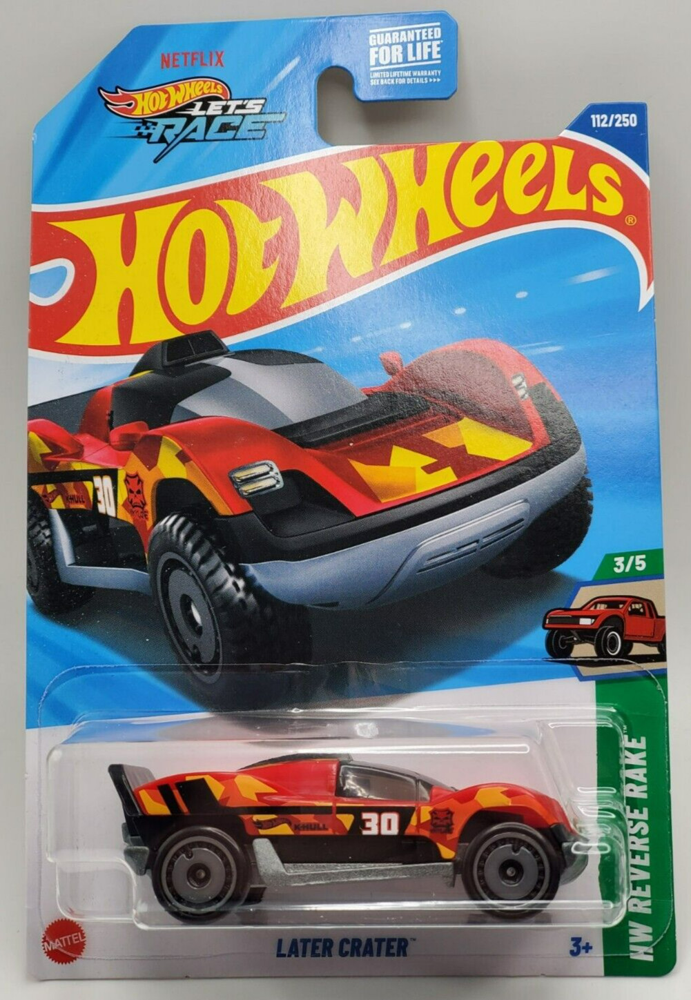 2025 Hot Wheels Red Later Crater HW Reverse Rake #112