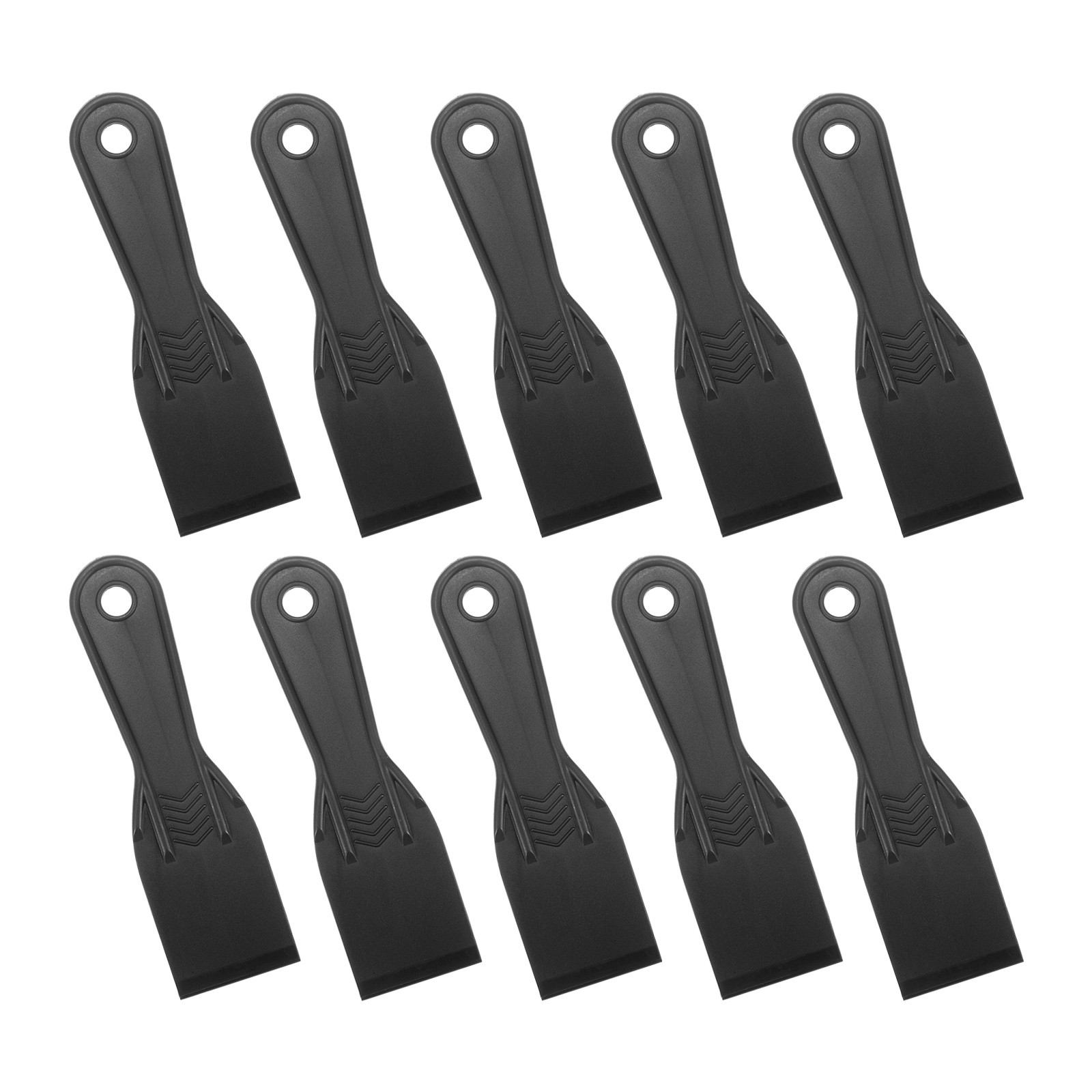 10X Putty Scraper 2" Width 6mm Thin Plastic Putty Knife Black
