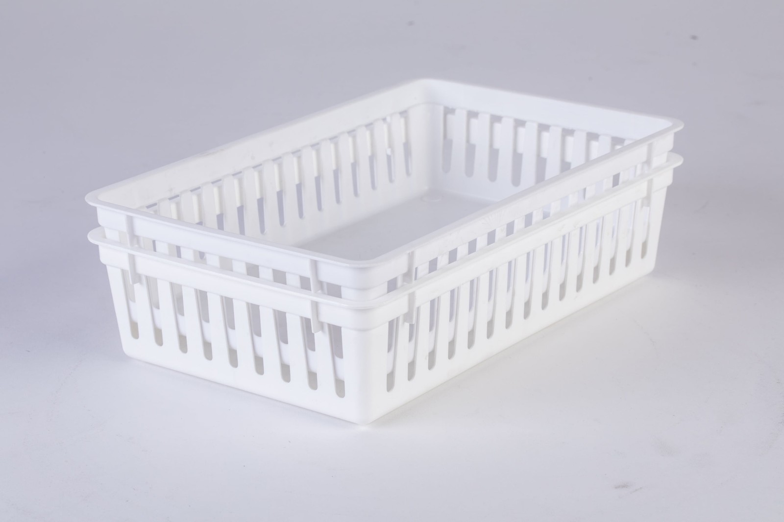 2Pack Plastic Drawer Organizer Storage Bin Set for Kitchen Desk Bathroom Drawer