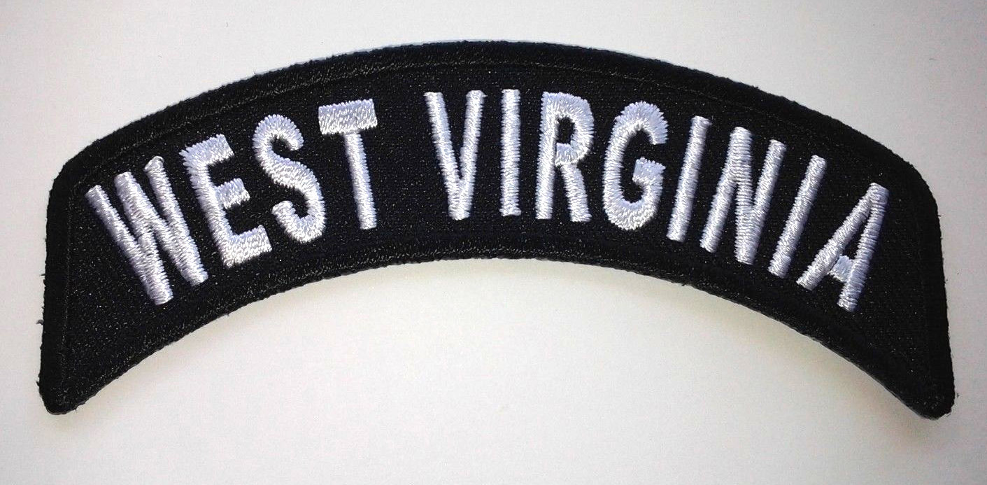 WEST VIRGINIA (4") US State Biker Rocker Patch P1476 E