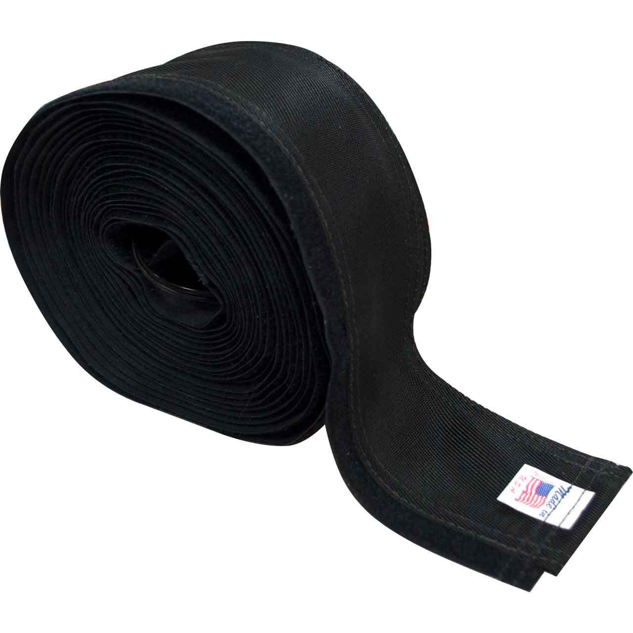 Weldtec TC-3-22V Cable Cover Black Nylon 3 in x 24 ft Hook and Loop