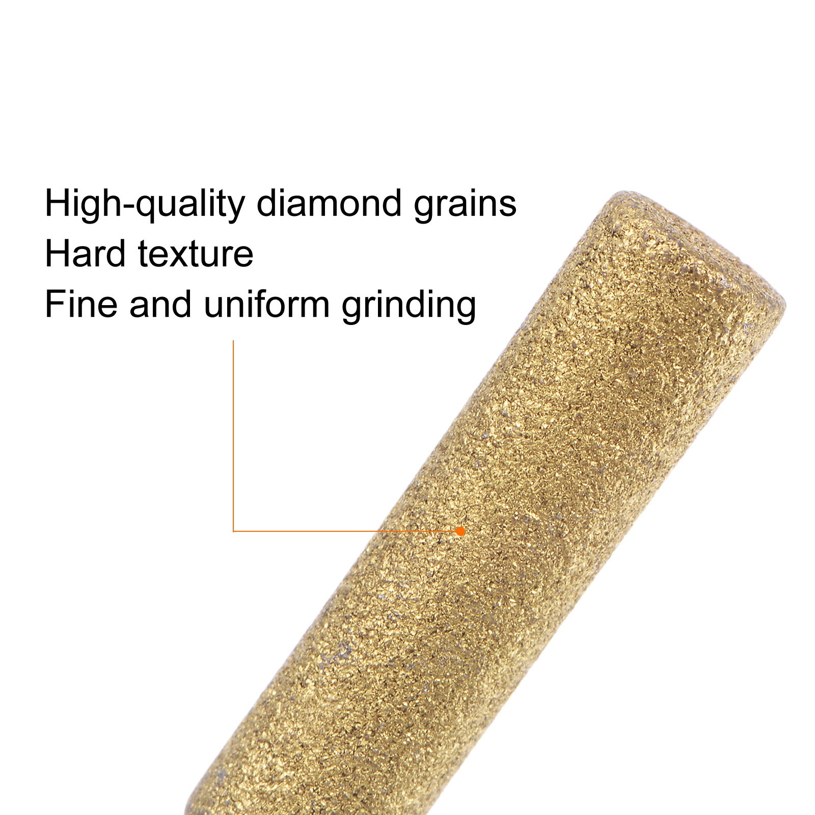 6pcs Diamond Coated Chainsaw Sharpener Bits 7/32" 5.5mm Chain Saw Grinder