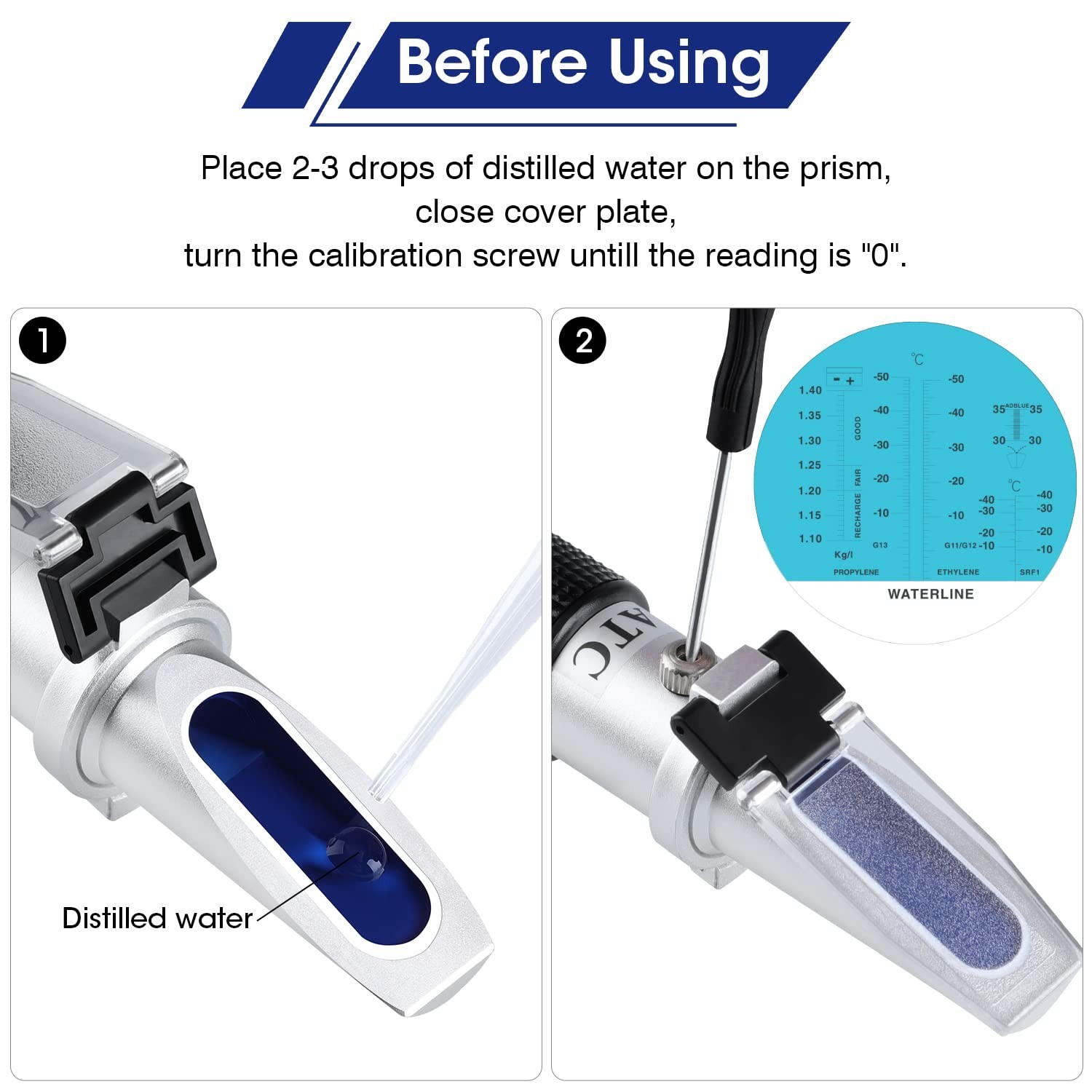 4-in-1 Antifreeze Refractometer with Digital Display for Precise Fluid Testing