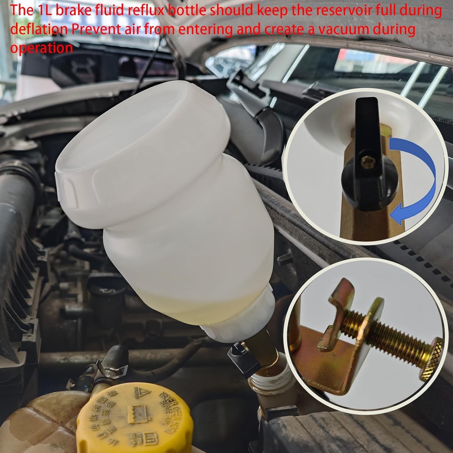Vacuum Brake Bleeder - Vacuum Brake Bleeder Kit with Brake Fluid Extractor an...