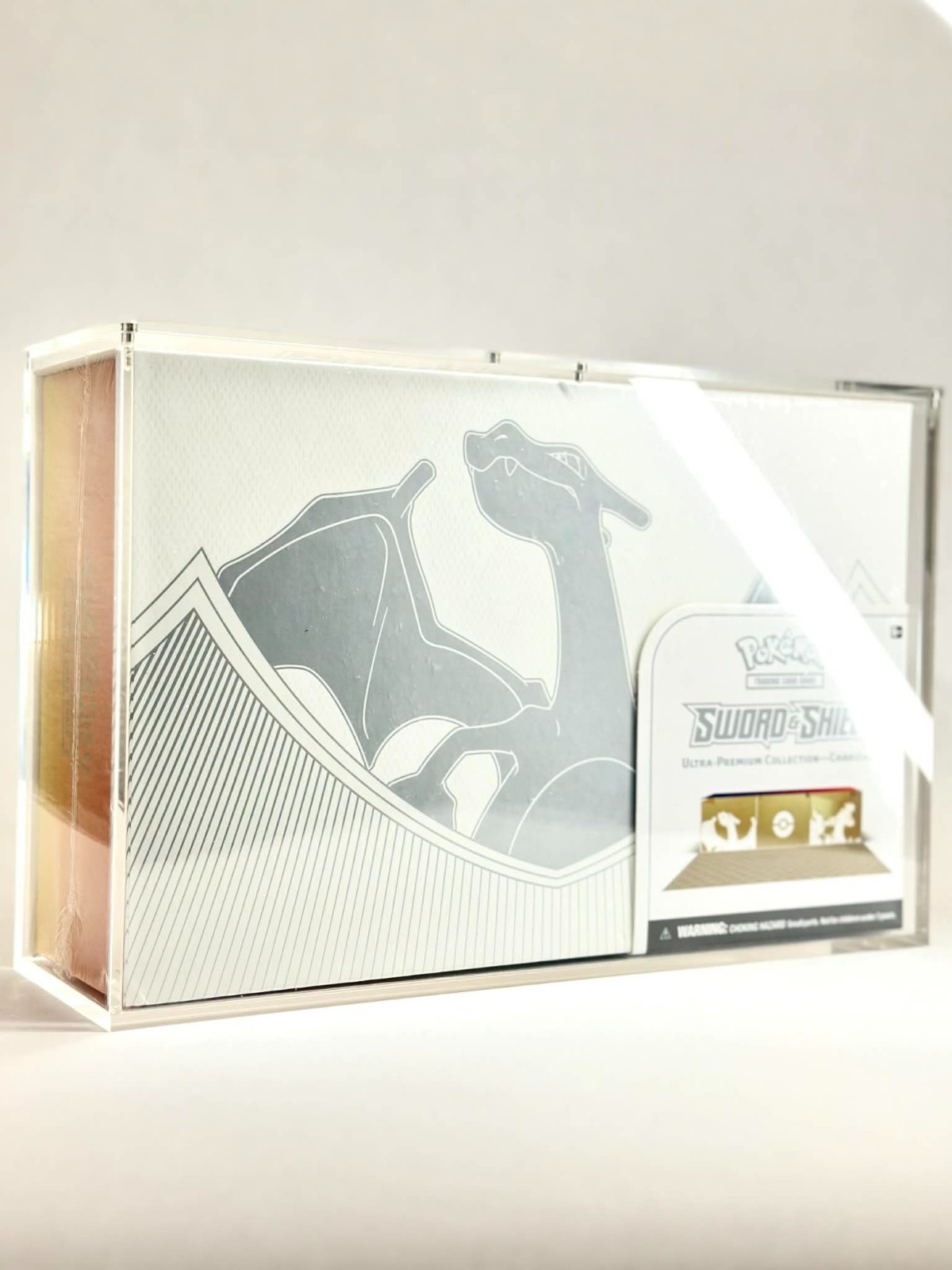 Charizard Pokémon UPC Acrylic Case Display | Magnetic Lid | UV Protection