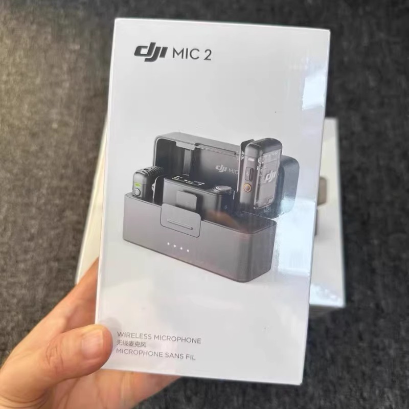 DJI Mic 2 (2 TX + 1 RX + Charging Case) Wireless Microphone for Camera & Phone
