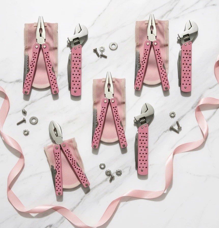Lot Of 5 Tools For Her 14 in 1 Multifunctional Tool & Wrench Set Pink