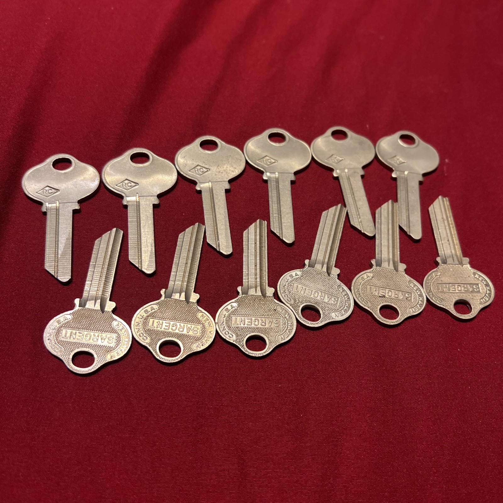 Vintage Sargent B275RC Uncut Key Blanks Lot Of 12 Free Shipping USA Seller