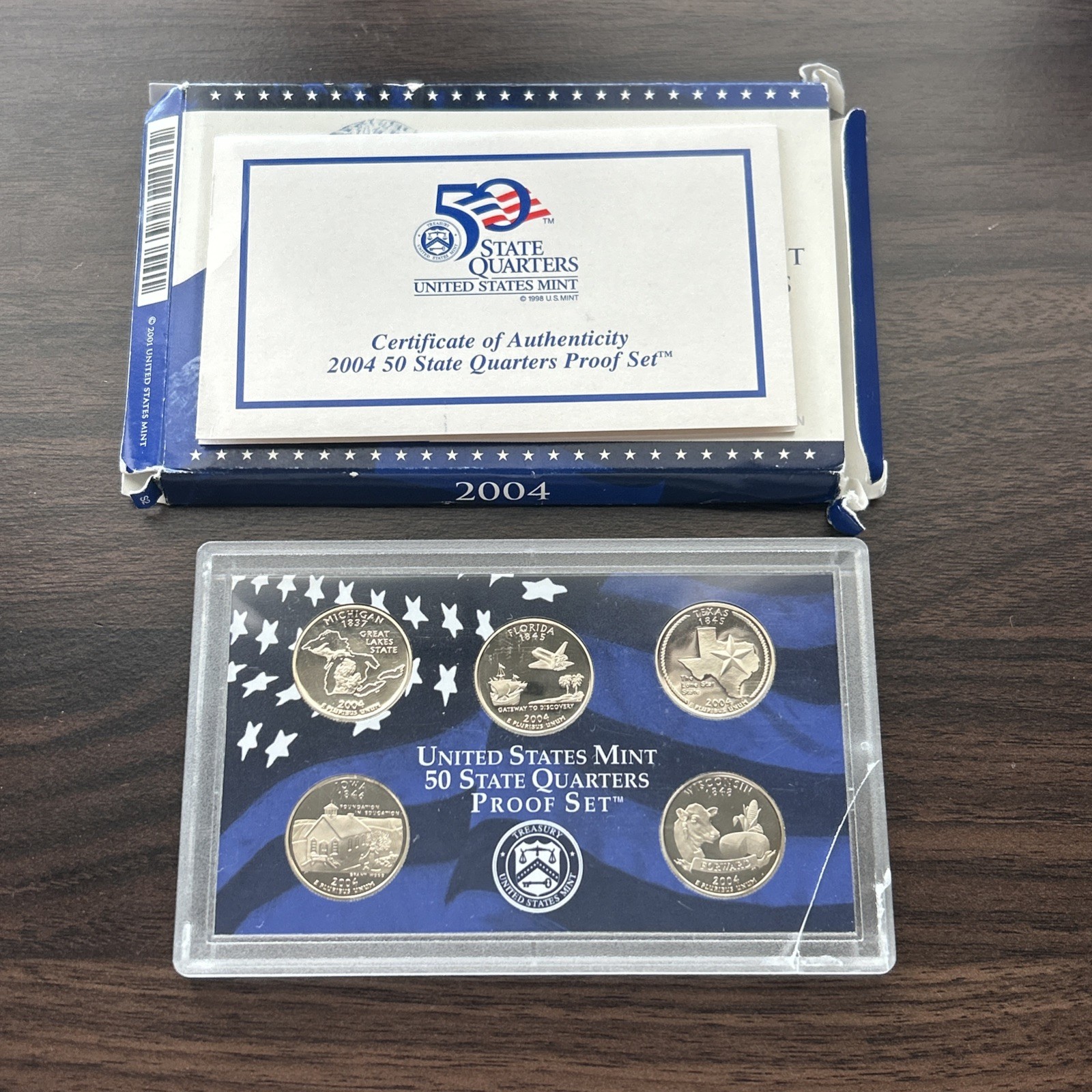 2004 U.S. State Mint Quarters Proof Set