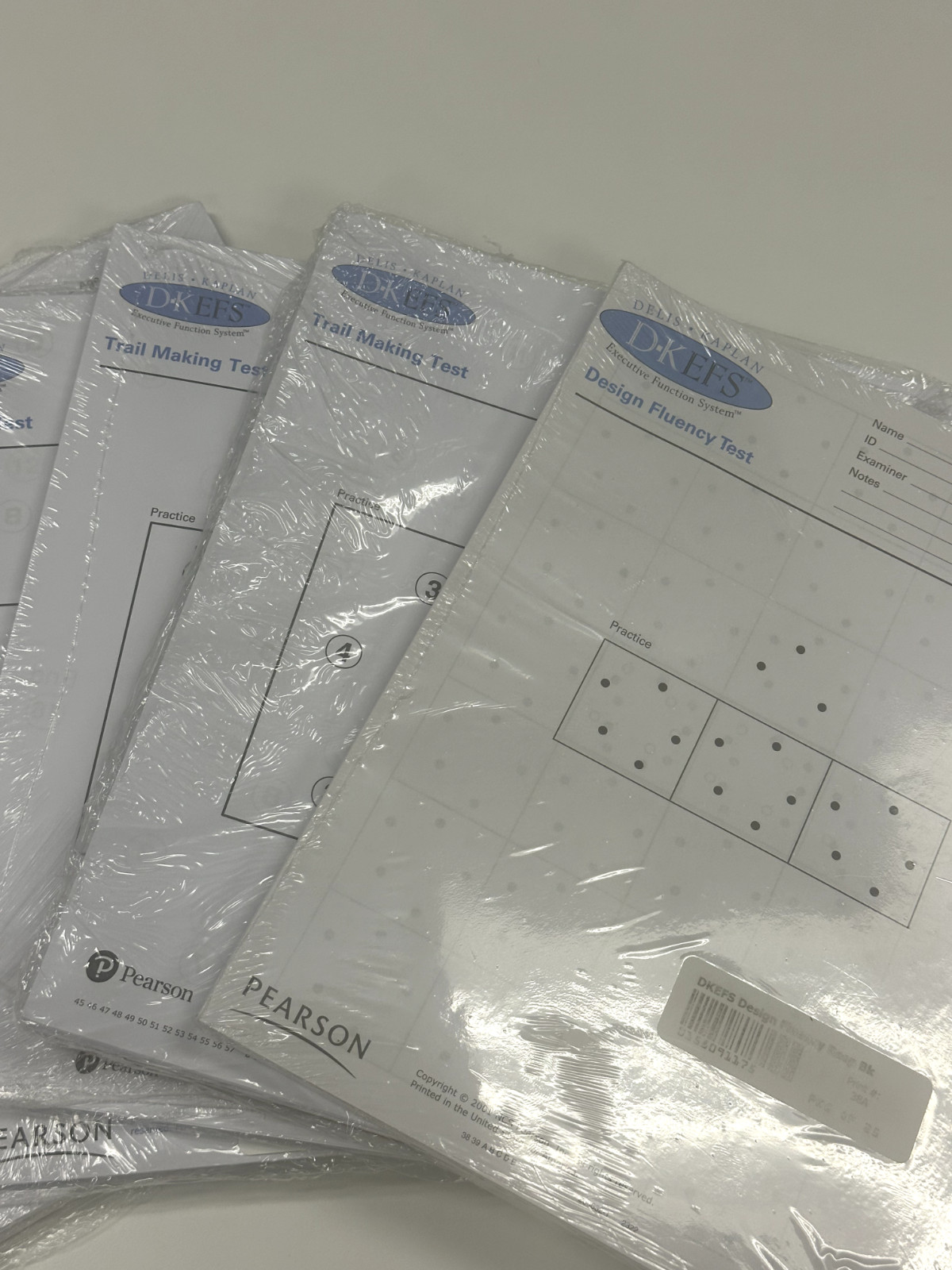 DKEFS Q Trail Making packets: (all 5 conditions, 25 each) $175