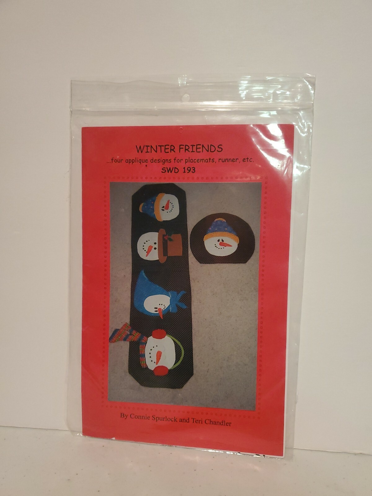 Winter Friends Snowman Appliques Craft Pattern Uncut Wonderful Dreams SWD193