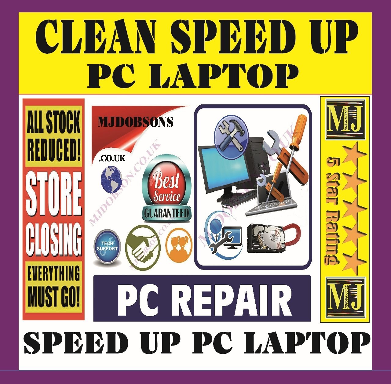 PC Computer Diagnostic Recovery Repair Threat Removal Registry. Cleaner Tuneup