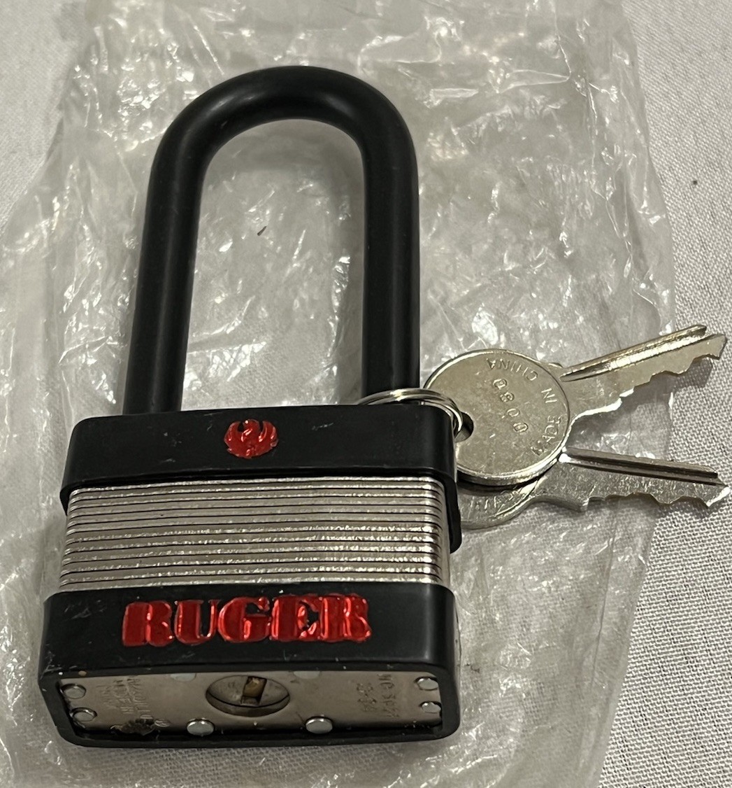 Ruger Lock with Two Keys, New in Plastic Bag