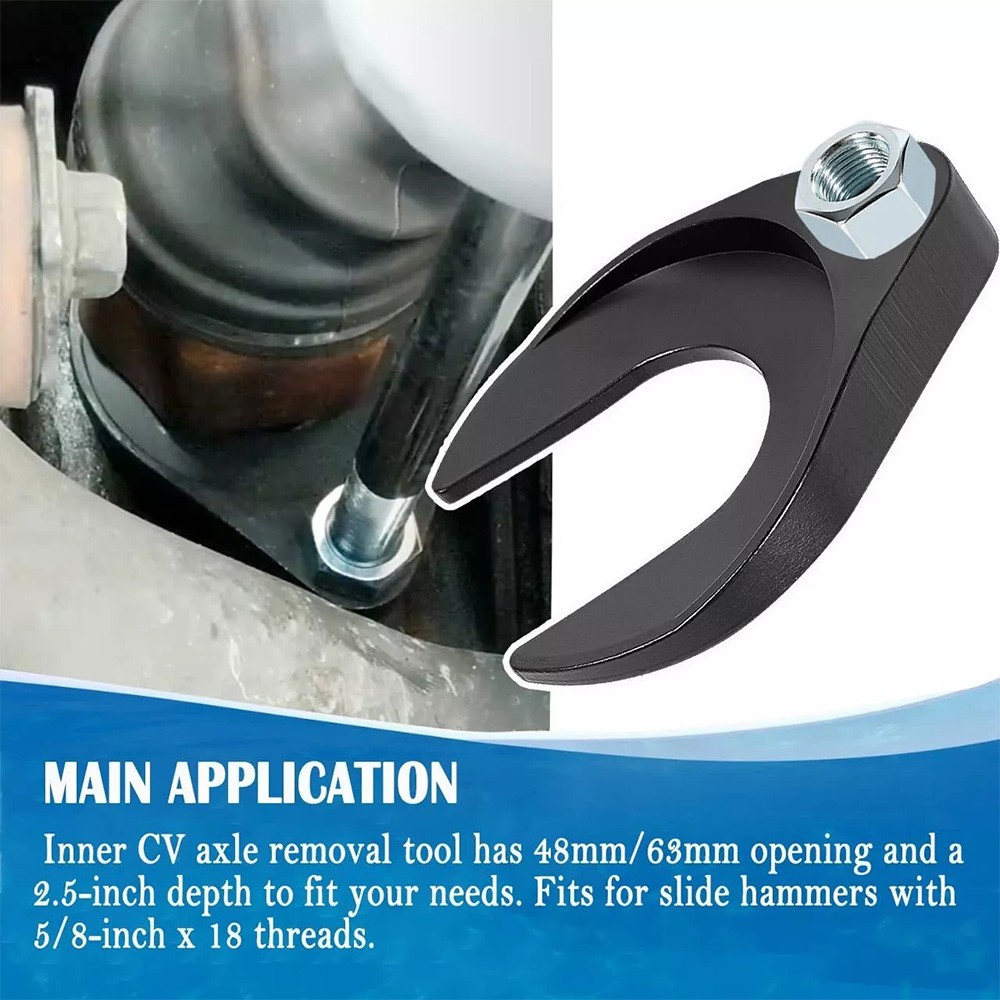 U-Shaped CV Joint Puller 48mm Fork Axle Remover 5/8-18 Thread @