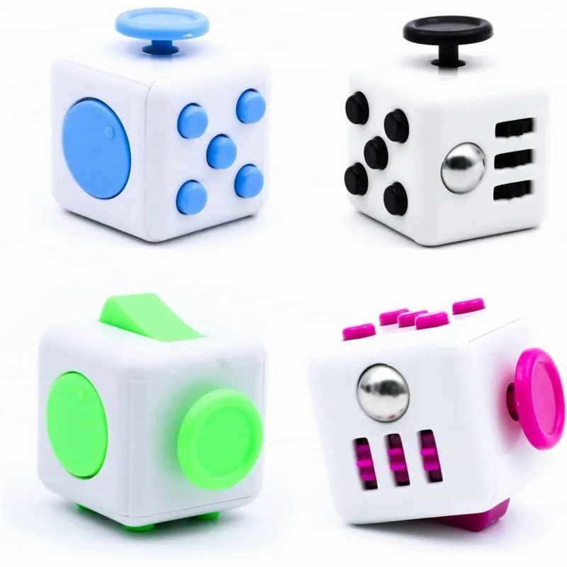 Fidget Cube Stress Relief Toy Handheld Dice for Kids Adults Anxiety Focus