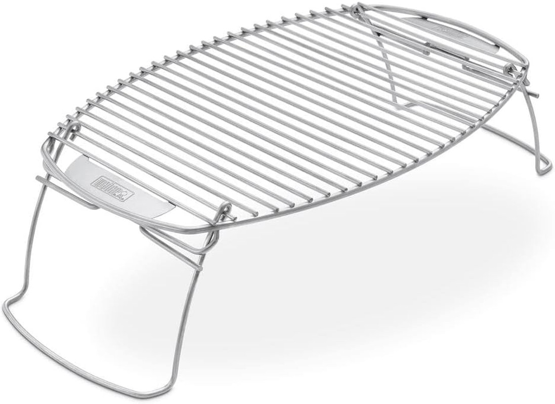 Weber Stephen Products 22" X 12" Expansion Grilling Rack – Stainless Steel Eleva