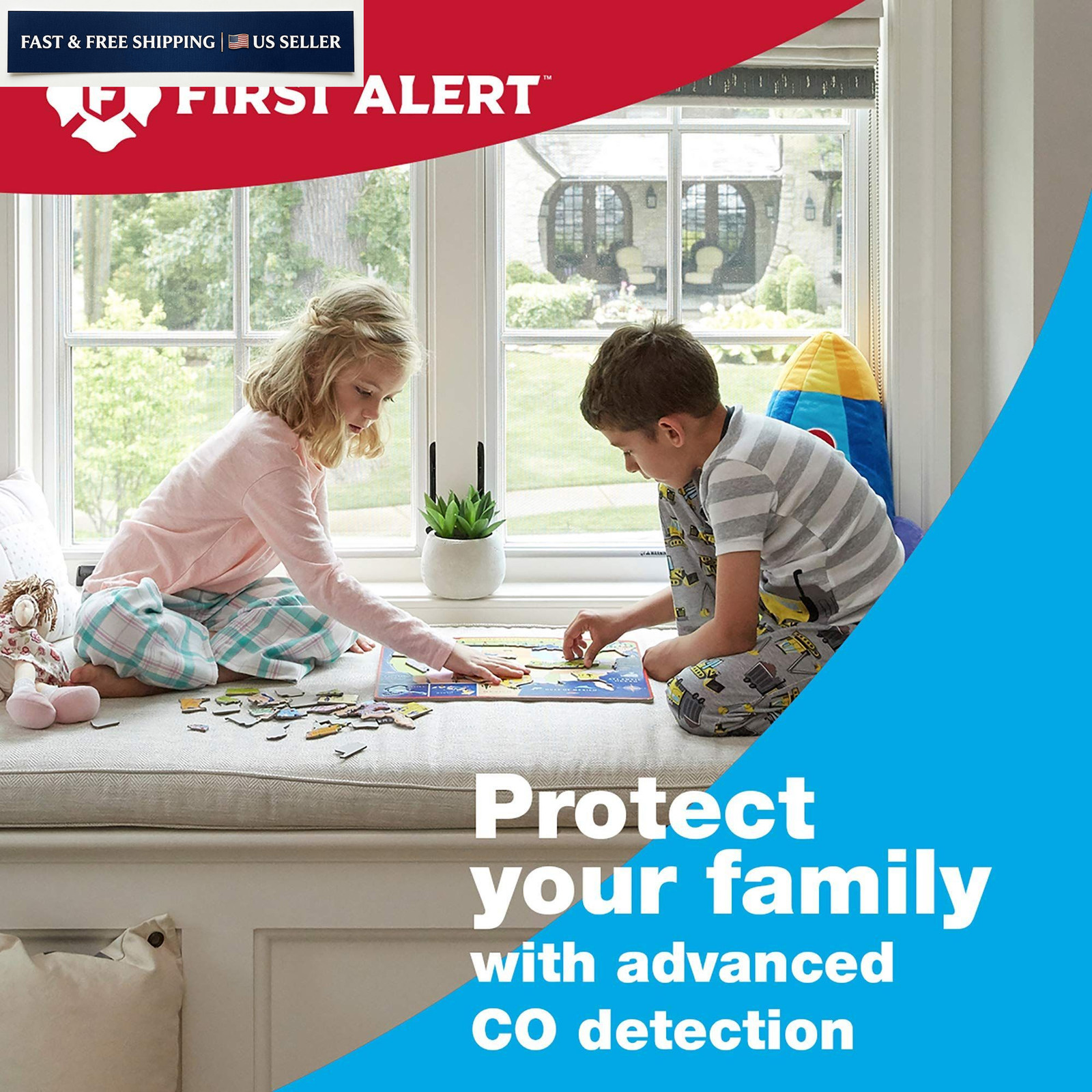 First Alert Plug in Carbon Monoxide Alarm 3-Pack, White