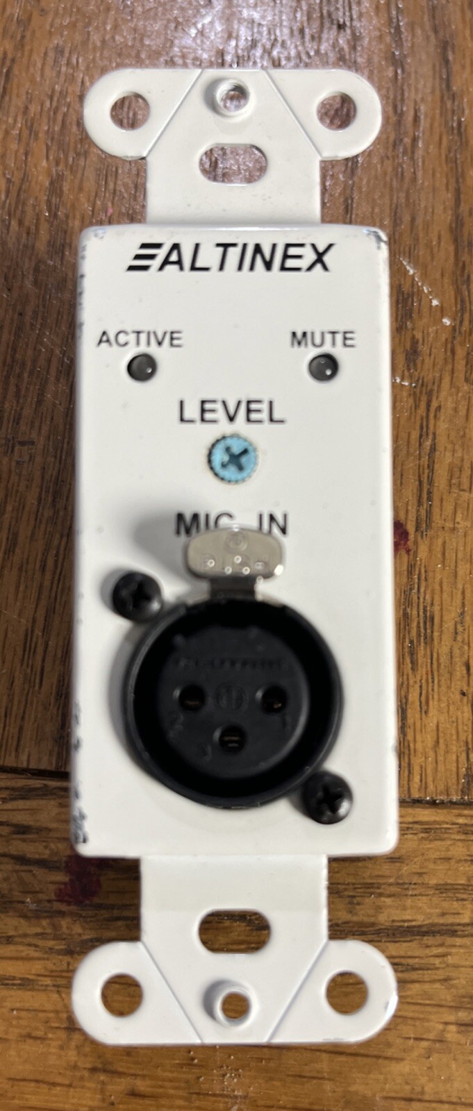 1-Port Socket 3-Pin XLR Male Microphone Mic Audio Wall Plate