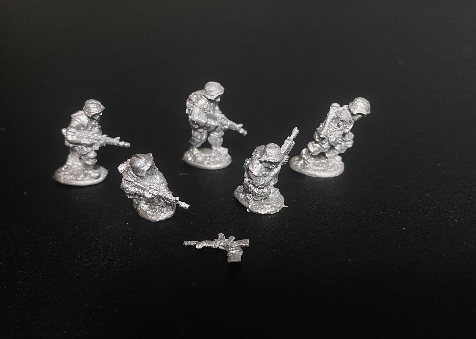 20mm Invasion of Grenada US 82nd Moving 5 Metal Figures FUR4A