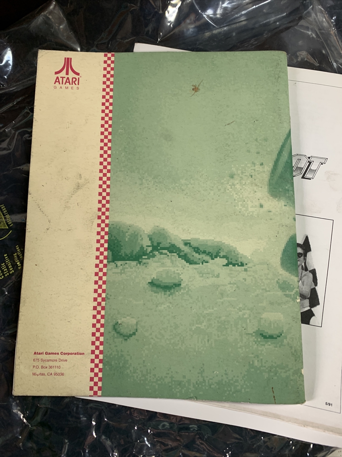 Original Road riot Atari set￼ arcade video game manual