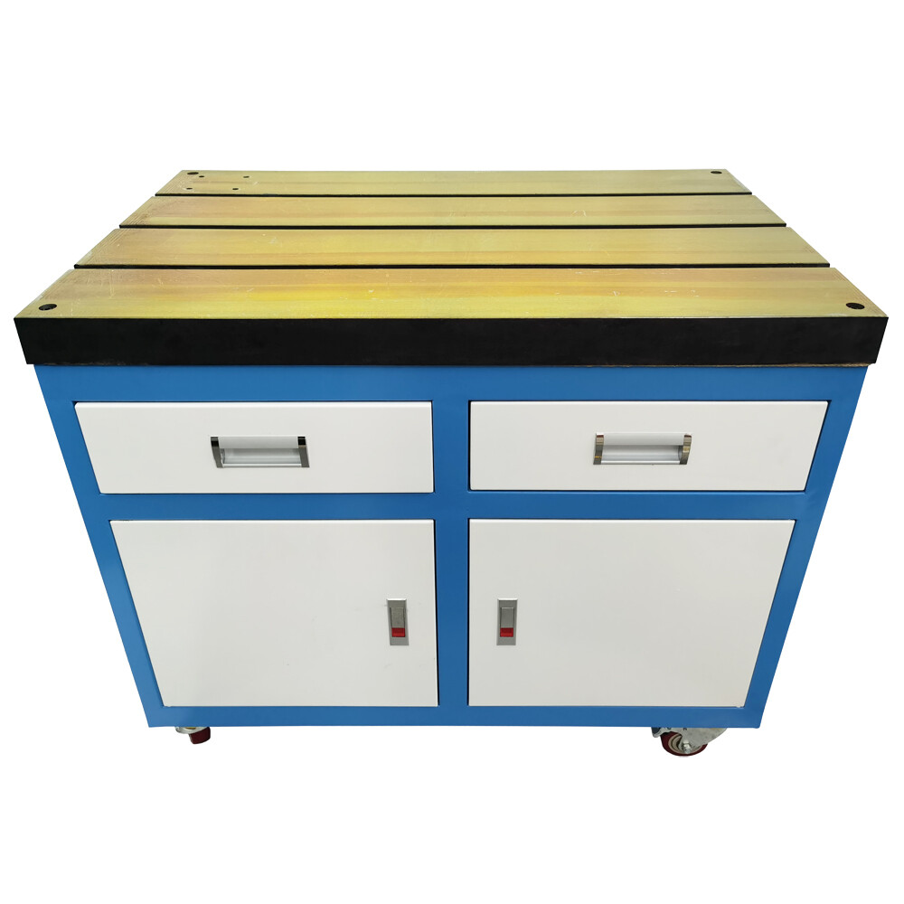 Tapping Machine Series T-slot Workbench Fixed Base Removable Table with Drawers