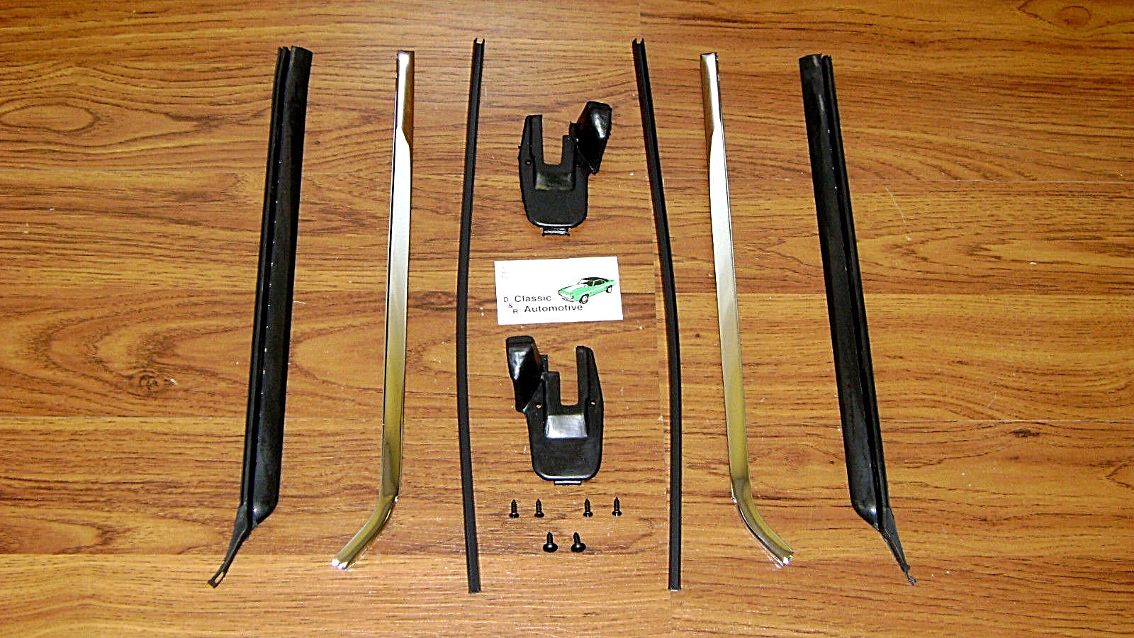 Quarter Window Vertical Sash Chrome 14pc w/Seals UJambs 67 68 69 Camaro Firebird