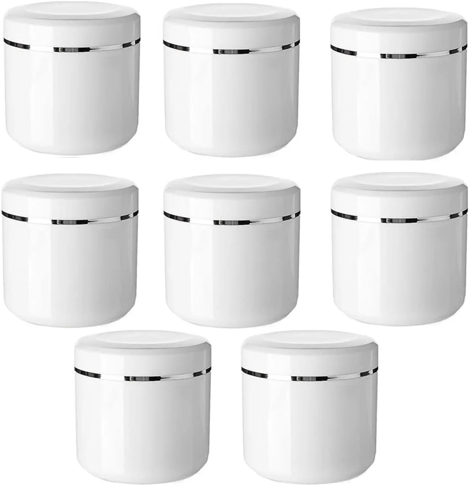 Plastic Empty Cosmetic Containers with Lid, Portable 8 Oz 250ml Refillable Make-