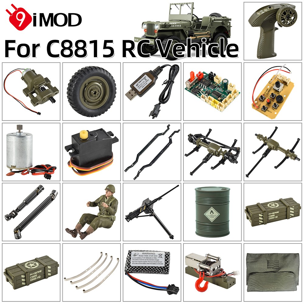 Transmitter Tires Motor Battery Drive Shaft for JJRC C8815 RC Car Original Parts