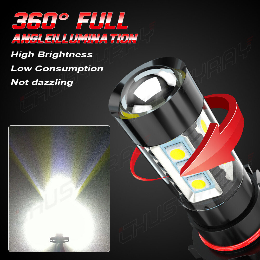For Jeep Patriot 2010-2017 LED Headlight High Low Beam Fog Light Bulb Combo