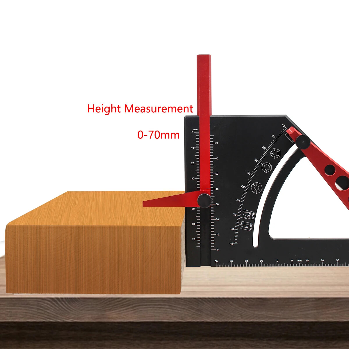 Adjustable Set Square Scriber Movable Aluminum Angle Protractor Measurement Tool