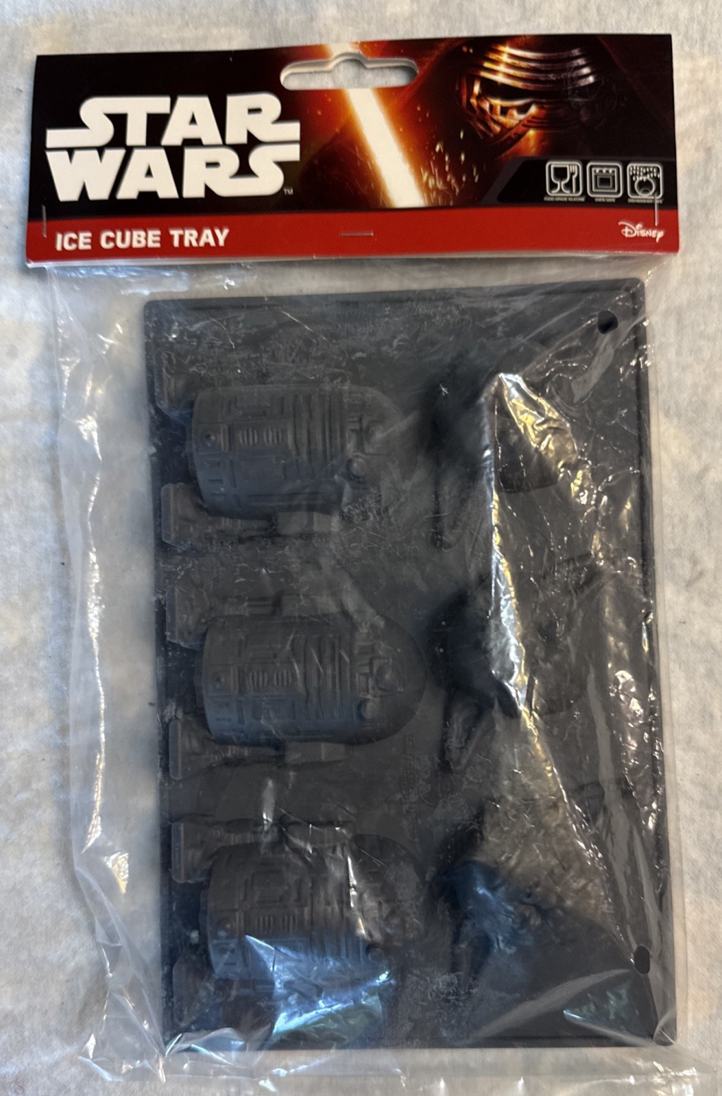 Star Wars Yoda & R2D2 Silicone Ice Cube Tray Food Grade NEW