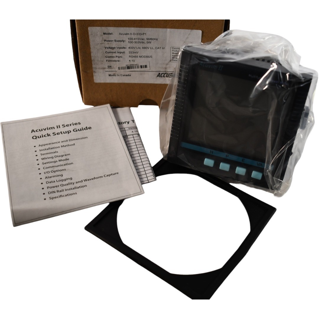 NEW Accuenergy Acuvim II-D-333-P1 Multifunction Power Energy Meter Modbus RS485