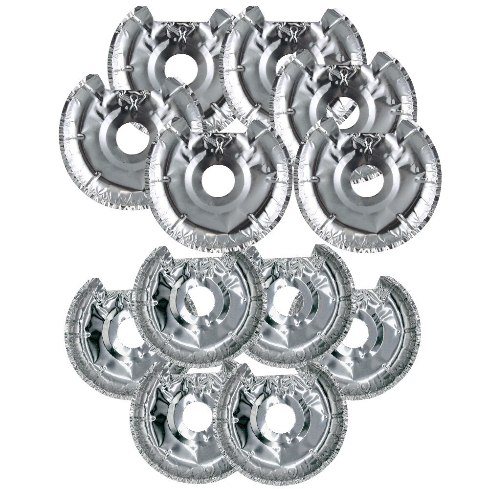 Disposable Foil Drip Pan Liners for Electric Stoves 12 Pack Replacement Liners