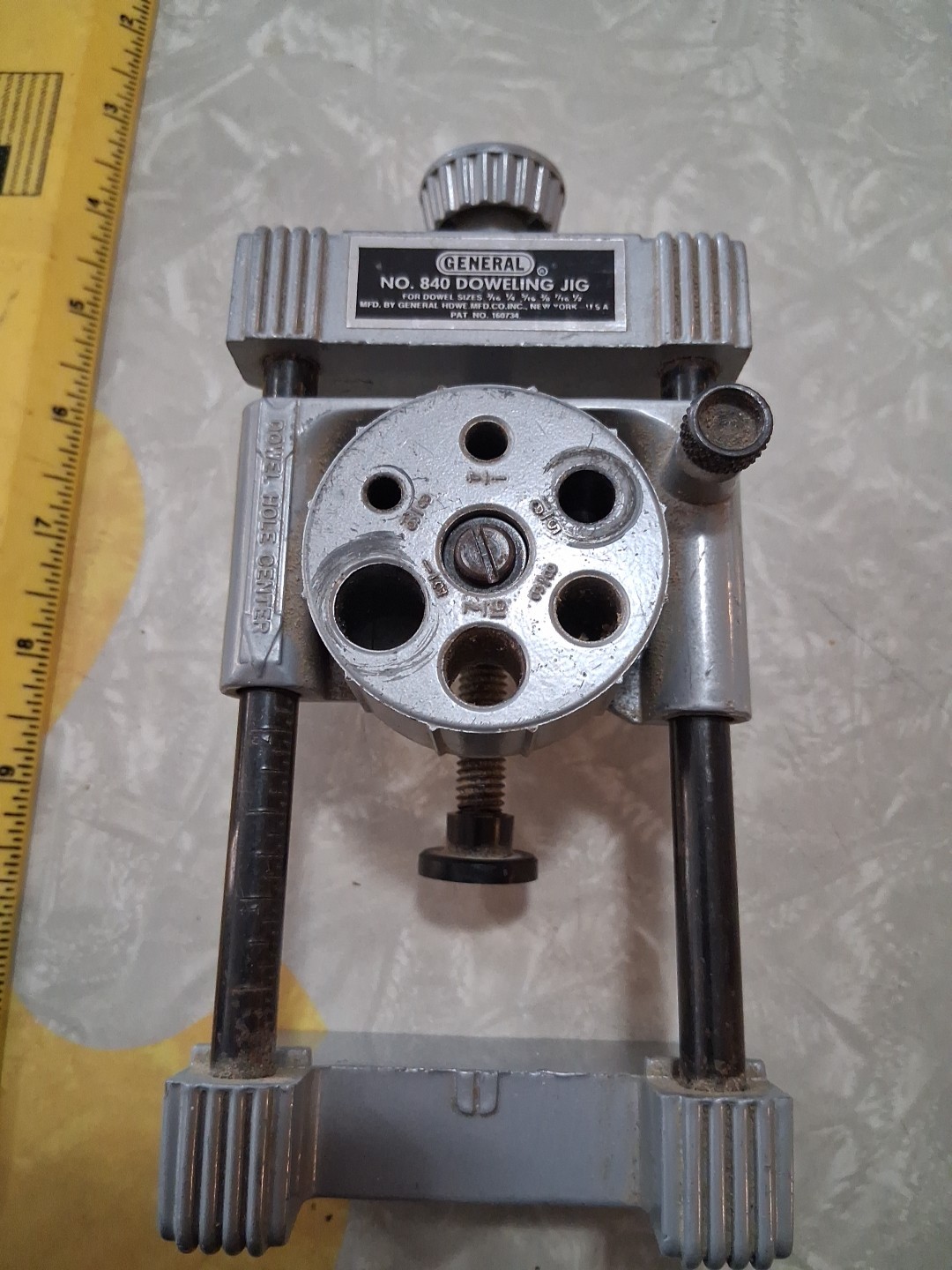 General No. 80 Doweling Jig For Sizes 3/16", 1/4", 5/16", 3/8", 7/16", 1/2"