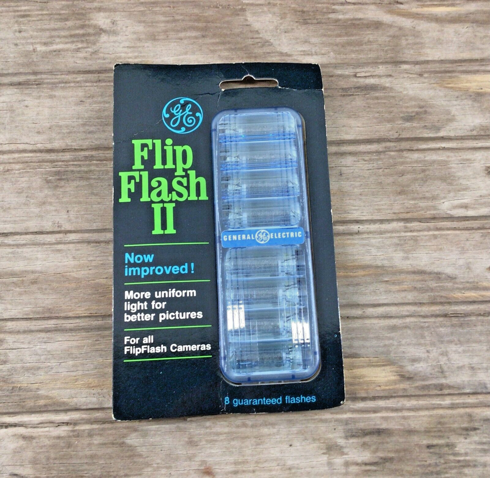 Vintage GE Flip Flash II For FlipFlash Cameras 8 Flashes NOS
