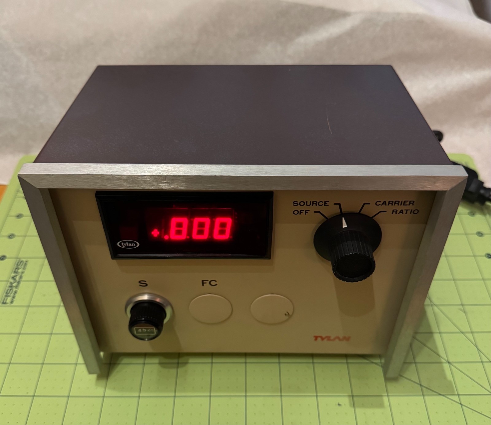 Tylan Readout Box RO-15A Source 0.133 gr/min Carrier 200 sccm Ar R=10%