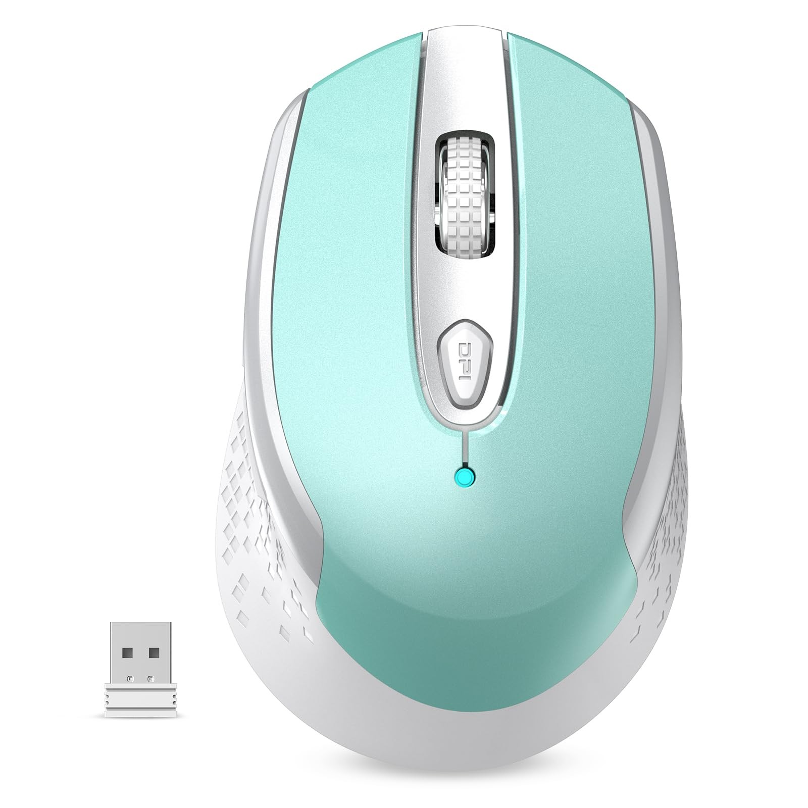 RaceGT Wireless Mouse, Computer Mouse for Laptop, 2.4G Portable Mint Green