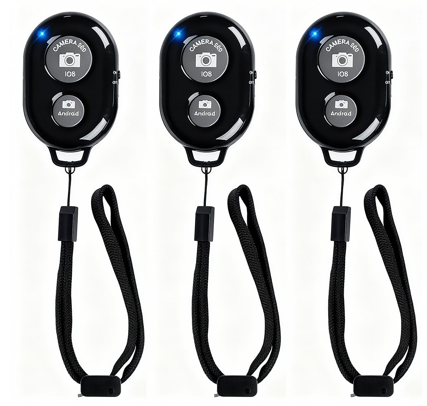 Wireless Remote Shutter for Cellphones and Tablets 3 Pack, AOQIYUE Bluetooth ...