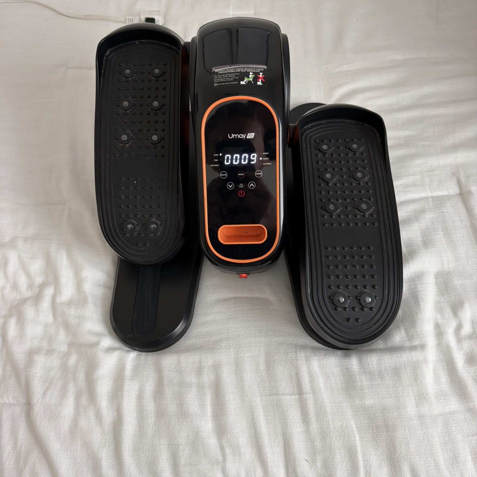 Electric Mini Elliptical Machine Under Desk Leg Exerciser Compact Stepper